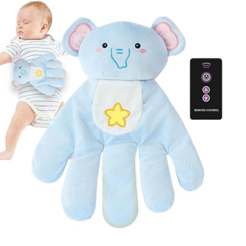 Demsyeq Baby Patter For Sleep - Schreckprävention Baby Einschlafhilfe Handhandschuh - Rote Bohnenfüllung Baby Einschlafhilfe Handfläche, Baby Schlafbegleiter für Baby Mädchen und Baby Boy von Demsyeq