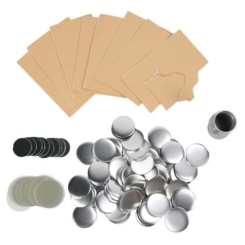 100 Sets Taste MAKER -Lieferungen, 58 -mm -Taste -Versorgung Taste Teile Metall PIN Taste Kit für Abzeichen Machen Sie Maschine DIY PIN MAKER von Denash