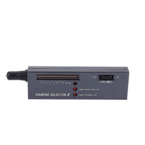 Tragbarer Diamanttester Black Picker Metallalarm mit LED-Licht Zur Simulation von Diamanten, Metallsteinen, Diamanten von Denash