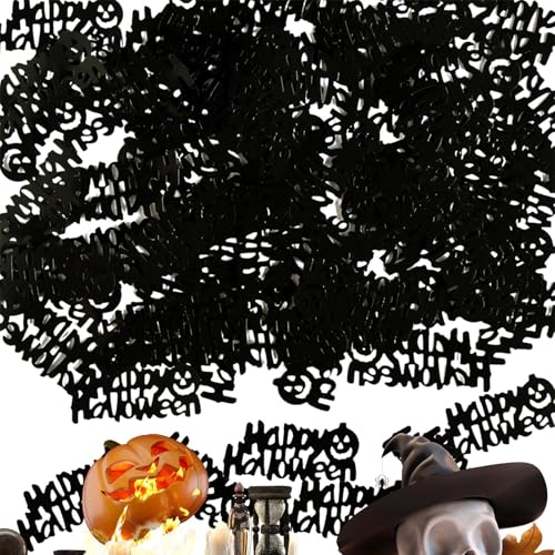 Deojtga Halloween-Pailletten-Konfetti,Halloween-Tischkonfetti | Halloween Konfetti - PVC-Pailletten-Halloween-Wurfkonfetti für Halloween-Partydekorationen, 15 g von Deojtga