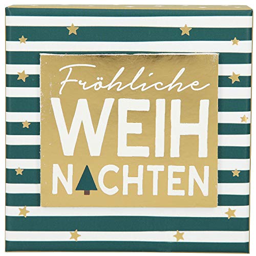 Depesche 10796 Weihnachtliche Soundbox mit Melodie und Geldbrief, ca. 9,2 x 9,2 x 3,5 cm, Sortiert von Depesche