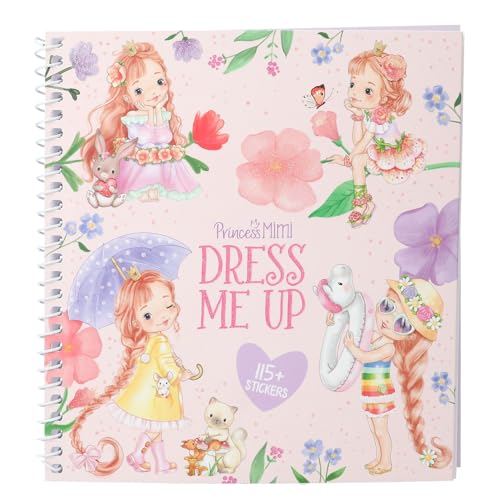 Depesche 13577 Princess Mimi - Dress Me Up Stickerbuch mit 24 Seiten zum Gestalten von Prinzessinnen Outfits, inkl. 10 Stickerbogen von Depesche