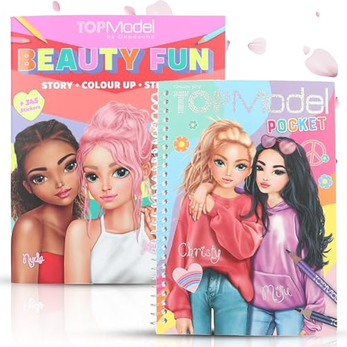 Depesche TOPModel Malbuch Beauty Fun & TOPModel Pocket Malbuch – perfekt für Modebegeisterte von Depesche