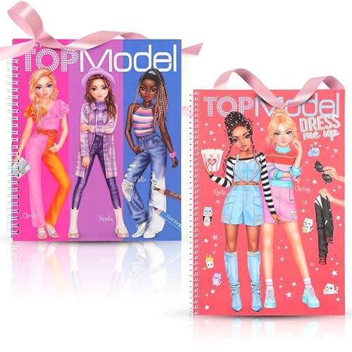 TOPModel Mode-Design-Spielset für Kinder: TOPModel Dress Me Up CUTIE STAR und Create Your TOPModel Malbuch von Depesche