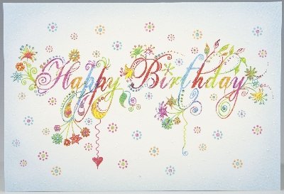 Vivo Arte Klappkarte Geburtstag 18,5x12,5 cm Happy Birthday von Depesche