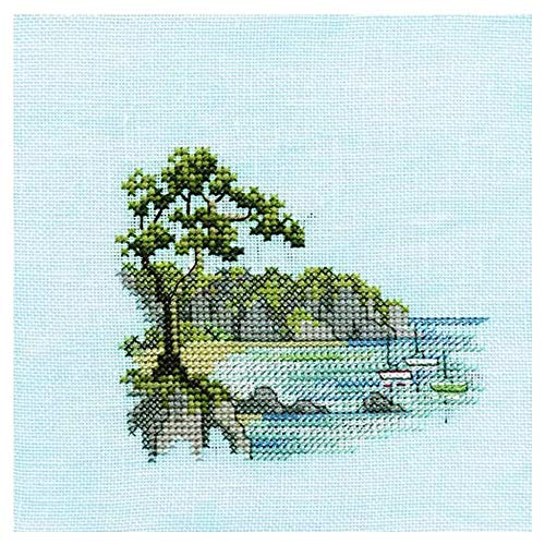 Bothy Threads Kreuzstich-Set Menuette - Landspitze, 10x10cm, DWMIN01A, Zählmuster von Derwentwater Designs