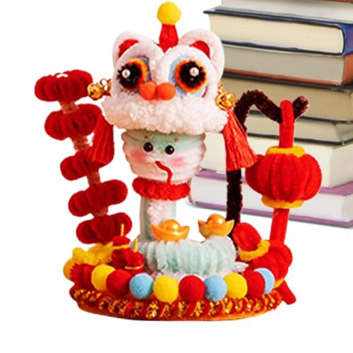 Derwrtup Bastelsets „Jahr der Schlange“, Materialset „Jahr der Schlange“ | Mondschlangen-Jahres-Ornament-Bastelarbeiten - Twisted Stick Lunar Snake Year Ornament Crafts, Lion Dance Year Of The Snake von Derwrtup