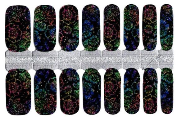 Rainbow Sketch Nagellack Wraps von DesNailsandMore