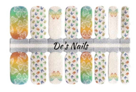 Schmetterling Perle Nagellack Wraps von DesNailsandMore