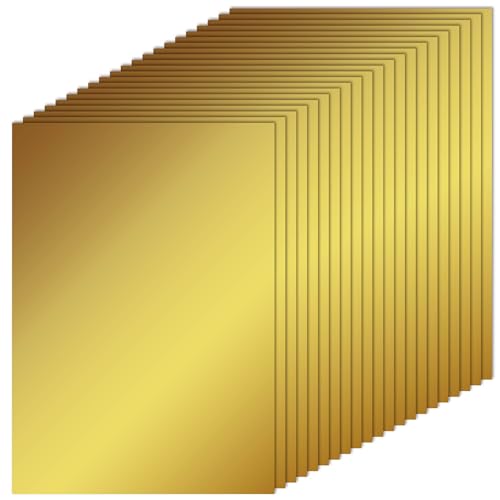 50 Blatt Spiegelkarton im A4-Format, goldfarben von Desecraft