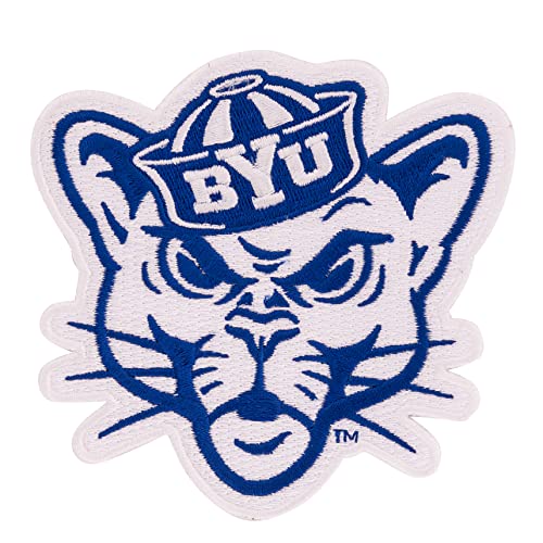 Brigham Young University Patch Cougars BYU Cougs bestickte Applikation zum Aufnähen oder Aufbügeln Blazer Jackentasche (Aufnäher – Design B) von Desert Cactus