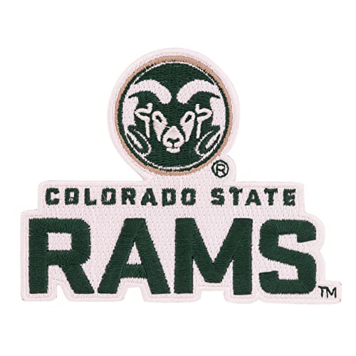 Colorado State University Patch Rams CSU Bestickter Aufnäher zum Aufnähen oder Aufbügeln Blazer Jackentasche (Patch – Design B) von Desert Cactus