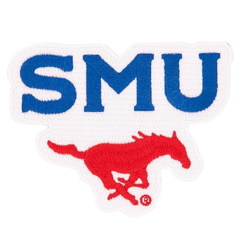 Desert Cactus Southern Methodist University Patch – bestickte Aufnäher zum Aufbügeln oder Aufnähen für Blazer, Jacken, Rucksäcke, Taschen, Hüte und taktische Ausrüstung – SMU Mustangs (Patch – Design von Desert Cactus