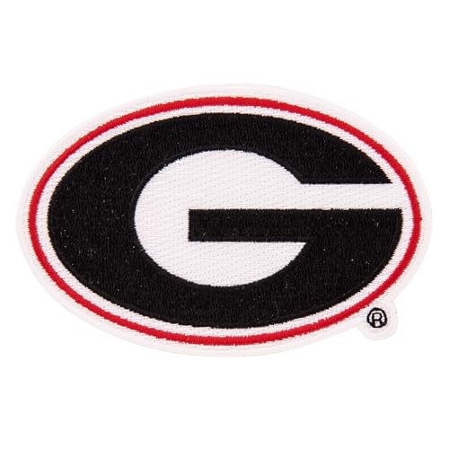 Desert Cactus University of Georgia Patch Bulldogs UGA Dawgs Embroidered Patches Applique Sew or Iron On Blazer Jacket Bag (Patch - Design A) von Desert Cactus