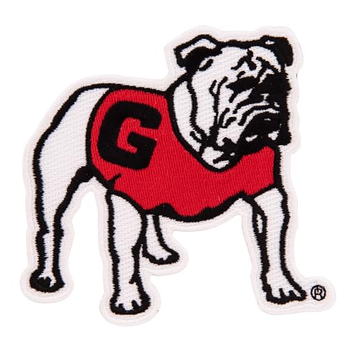 Desert Cactus University of Georgia Patch Bulldogs UGA Dawgs Embroidered Patches Applique Sew or Iron On Blazer Jacket Bag (Patch - Design C) von Desert Cactus