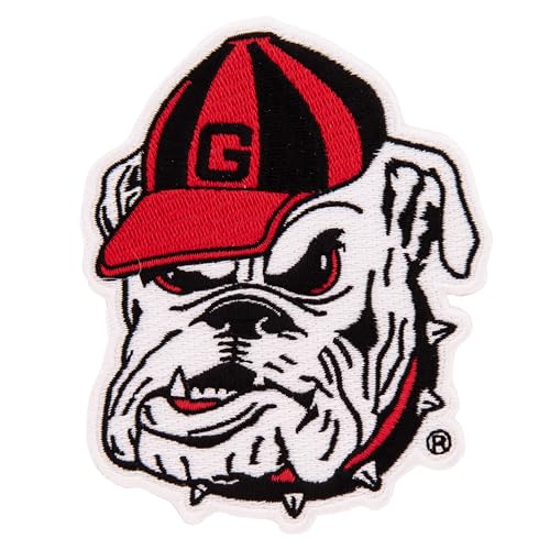 Desert Cactus University of Georgia Patch Bulldogs UGA Dawgs Embroidered Patches Applique Sew or Iron On Blazer Jacket Bag (Patch - Design D) von Desert Cactus