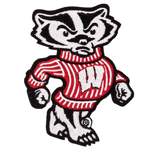 Desert Cactus University of Wisconsin Patch - Bestickte Bügel- / Aufnähapplikation für Blazer, Jacken, Rucksäcke, Taschen, Hüte & taktische Ausrüstung - Badgers UW Madison (Patch - Design D) von Desert Cactus