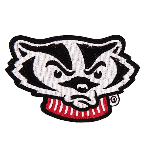 Desert Cactus University of Wisconsin Patch - Bestickte Bügel- / Aufnähapplikation für Blazer, Jacken, Rucksäcke, Taschen, Hüte & taktische Ausrüstung - Badgers UW Madison (Patch - Design E) von Desert Cactus