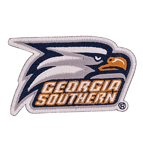 Georgia Southern University Patch GSU Eagles bestickte Applikation Patch zum Aufnähen oder Aufbügeln Blazer Jackentasche (Patch – Design A) von Desert Cactus