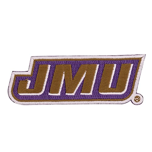 James Madison University Patch Dukes JMU, bestickter Aufnäher, zum Aufnähen oder Aufbügeln, Blazer, Jackentasche (Patch – Design C) von Desert Cactus