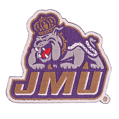 James Madison University Patch Dukes JMU, bestickter Aufnäher, zum Aufnähen oder Aufbügeln, Blazer-Jackentasche (Patch – Design A) von Desert Cactus