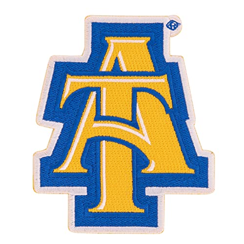 North Carolina A&T State University Patch Aggies NC A&T Bestickter Aufnäher zum Aufnähen oder Aufbügeln Blazer Jackentasche (Patch – Design A) von Desert Cactus