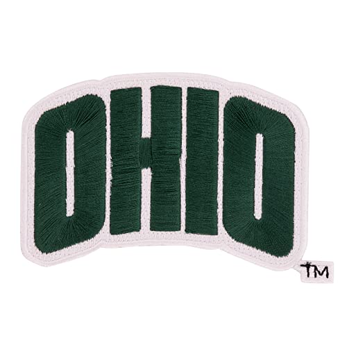 Ohio University Patch Bobcats Bestickte Applikation Patch zum Aufnähen oder Aufbügeln Blazer Jackentasche (Patch – Design A) von Desert Cactus