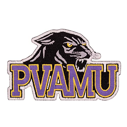 Prairie View A&M University Patch Panthers PVAMU Bestickter Applikation Patch zum Aufnähen oder Aufbügeln Blazer Jackentasche (Patch – Design B) von Desert Cactus