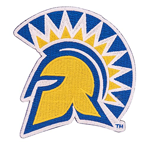 San Jose State University Patch SJSU Spartans bestickte Applikation Patch zum Aufnähen oder Aufbügeln Blazer Jackentasche (Patch – Design A) von Desert Cactus