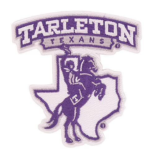 Tarleton State University Patch TSU Texans bestickte Applikation Patch zum Aufnähen oder Aufbügeln Blazer Jackentasche (Patch – Design A) von Desert Cactus