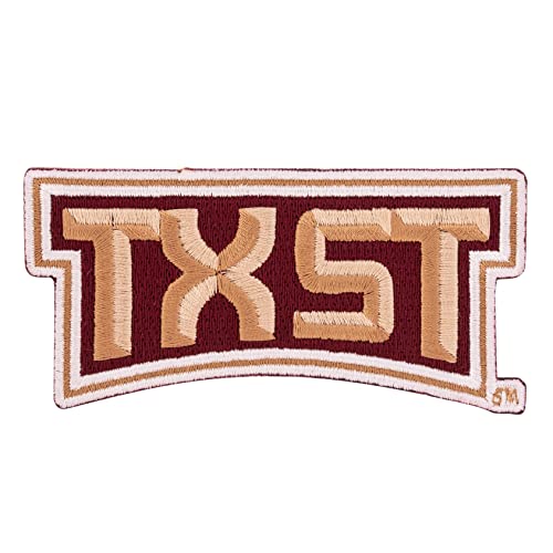 Texas State University Patch TXState Bobcats bestickte Applikation Patch zum Aufnähen oder Aufbügeln Blazer Jackentasche (Patch – Design C) von Desert Cactus