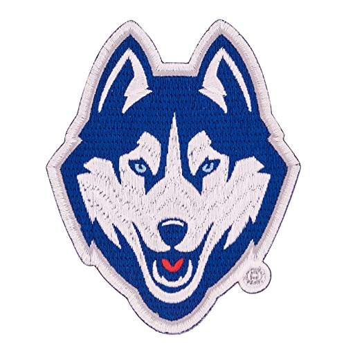 University of Connecticut Patch UConn Huskies Bestickte Applikation Patch zum Aufnähen oder Aufbügeln Blazer Jackentasche (Patch – Design B) von Desert Cactus