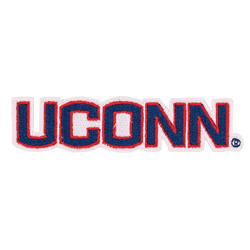 University of Connecticut Patch UConn Huskies Bestickte Applikation Patch zum Aufnähen oder Aufbügeln Blazer Jackentasche (Patch – Design C) von Desert Cactus