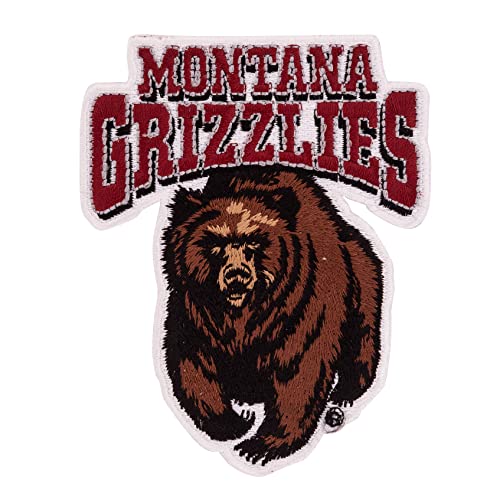 University of Montana Patch Grizzlies UM Griz UMont bestickter Aufnäher zum Aufnähen oder Aufbügeln Blazer Jackentasche (Patch – Design A) von Desert Cactus