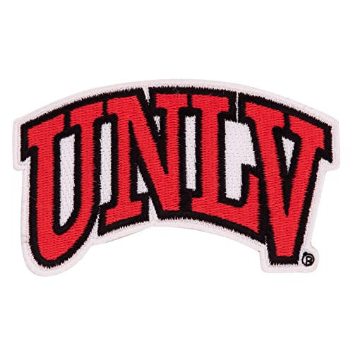 University of Nevada Las Vegas Patch UNLV Rebels Bestickte Applikation Patch zum Aufnähen oder Aufbügeln Blazer Jackentasche (Patch – Design A) von Desert Cactus