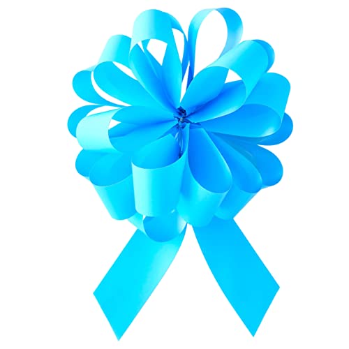 Partisan Geschenkschleife, 15,2 cm, Hellblau – perfekt zum Dekorieren von Geschenkpapier, Geschenktüten, Geschenkboxen, Luftballons oder Blumen von Design By Violet