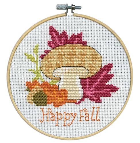 Design Works Crafts Inc. Kreuzstich-Set Happy Fall mit Kreolen von Design Works Crafts Inc.