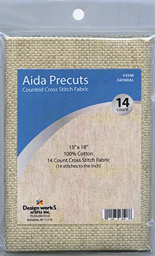 Design Works Gold Quality Aida 14 Count 15"X18"-Oatmeal von Design Works