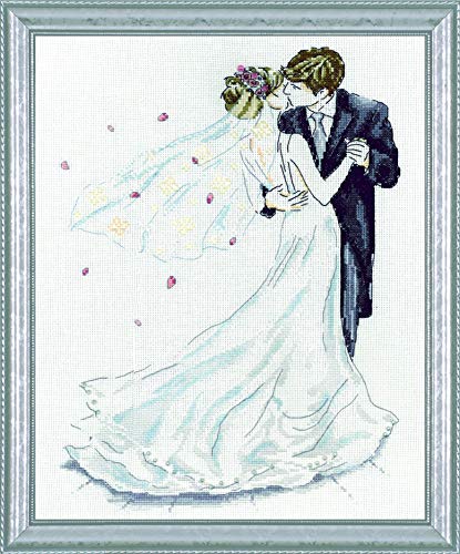 Design Works Crafts Hochzeitspaar Hochzeitstanz, Baumwolle, Multifarbig, 25x36cm von Tobin