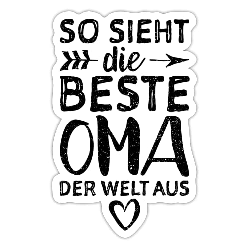 DesignsByJnk5 Sticker Unisex Familie | So Sieht Die Beste Oma Der Welt Aus Aufkleber Oma Spruch | Großmutter lustige Sprüche Autoaufkleber Geschenkidee Familie von DesignsByJnk5