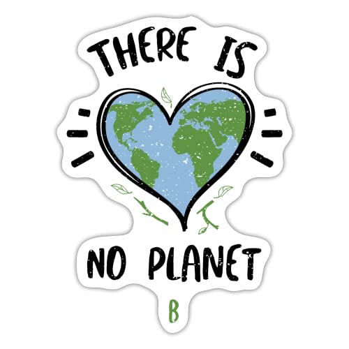 DesignsByJnk5 Sticker Unisex Klimawandel | There is No Planet B Aufkleber Tag Der Erde Spruch | Umweltschutz lustige Sprüche Autoaufkleber Geschenkidee Klimawandel von DesignsByJnk5