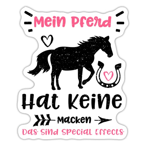 DesignsByJnk5 Sticker Unisex Pferd | Mein Pferd Hat Keine Macken Das Sind Special Effects Aufkleber Pferd Spruch | Pferdeliebe lustige Sprüche Autoaufkleber Geschenkidee Pferd von DesignsByJnk5