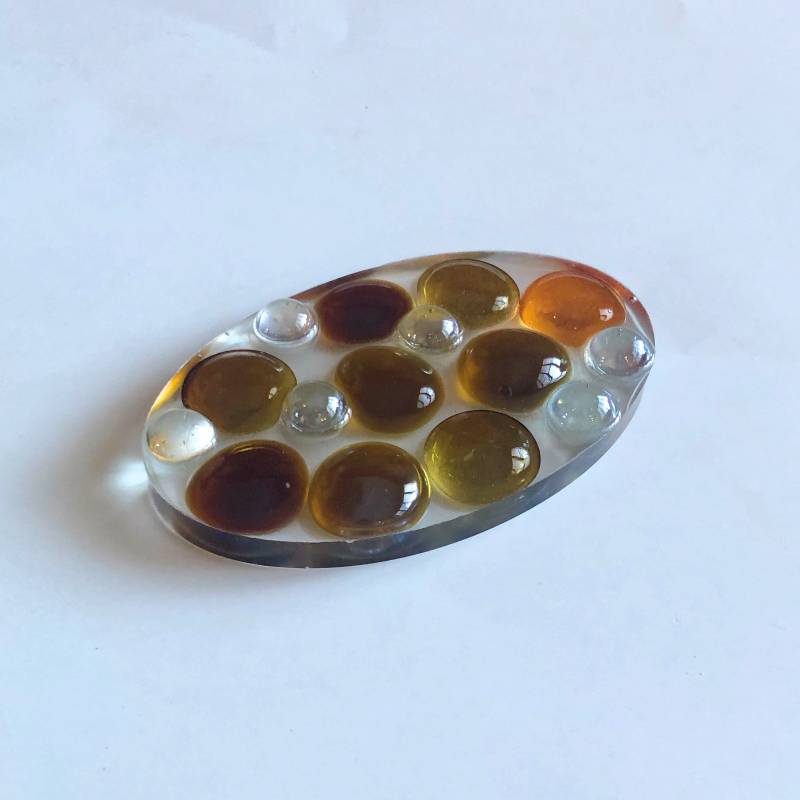 Resin Seifenschale - Klein Oval, Gold von DesignsByMeganG