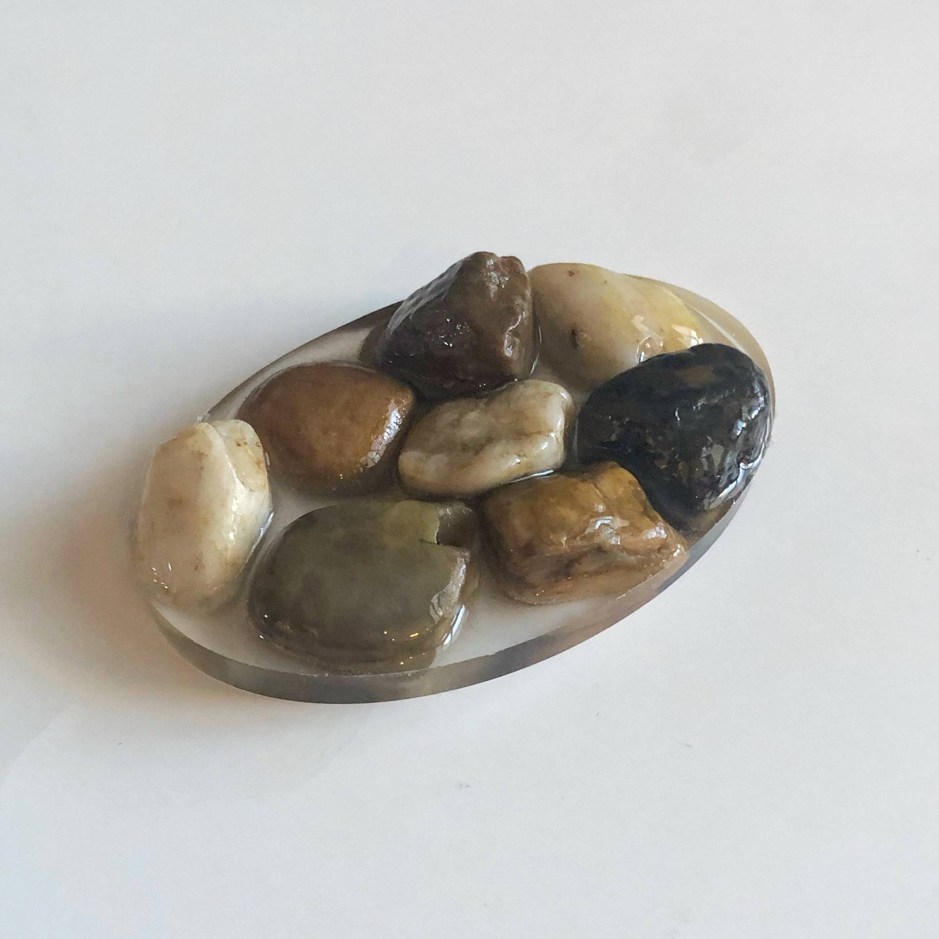 Seifenschale Aus Resin - Klein Oval, Rock von DesignsByMeganG