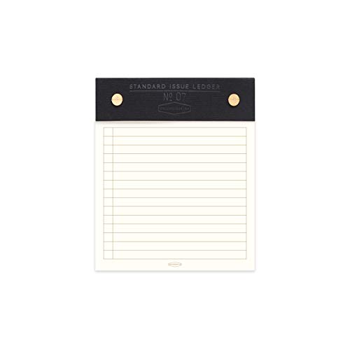 DesignWorks Ink Standard Issue Ledger Nr. 7 Black To Do List Notizblock, 12,7 x 15,2 cm – ästhetisches Schreibtischzubehör und niedliches Büromaterial für Schule, Arbeit von zu Hause, Lehrer und von Designworks Ink