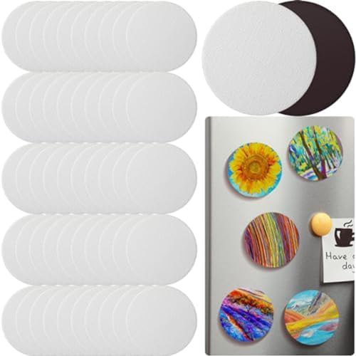 Desikixudy Magnetische Malerei Leinwand Panel zum Malen Magnetische Fliesen Art Kühlschrank Aufbewahrungsschrank Kunst Malerei DIY Kit Langlebig Einfach zu bedienen von Desikixudy