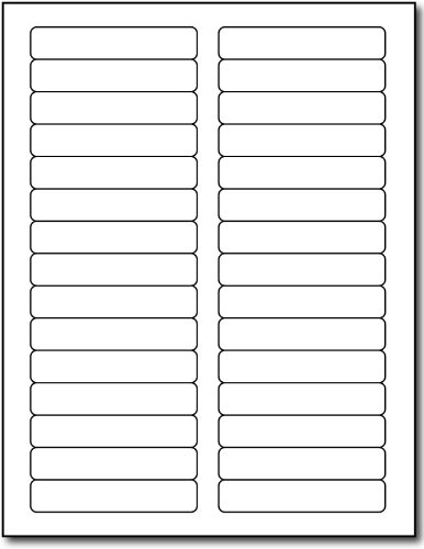 Etiketten für Tintenstrahl-/Laser-Ordner, 7,6 x 9,5 cm, 30 Etiketten pro Blatt, 10 Blatt/300 Etiketten von Desktop Publishing Supplies