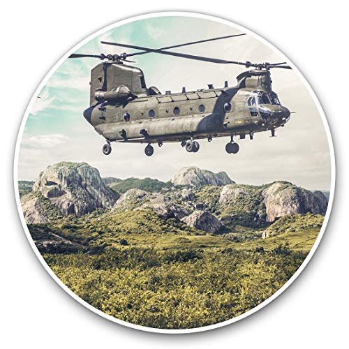 Vinyl-Aufkleber, 7,5 cm, Motiv: Chinook Helikopter, Militär, RAF, #15542, 2 Stück von Destination Vinyl Ltd