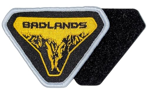 Aufnäher mit Ford Bronco Badlands-Logo, bestickt, 7,6 x 5,1 cm, Stickerei-Aufnäher für Kleidung, Jeansjacke, Rucksack, Hut und mehr von Detroit Shirt Company