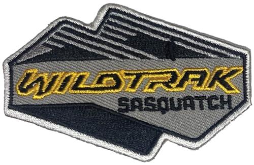 Ford Bronco Wildtrak Sasquatch Logo bestickter Aufnäher 7,6 x 4,8 cm | Heißsiegel-Aufnäher für Kleidung, Jeansjacke, schwarzen Rucksack, Hut, Jacken und mehr von Detroit Shirt Company